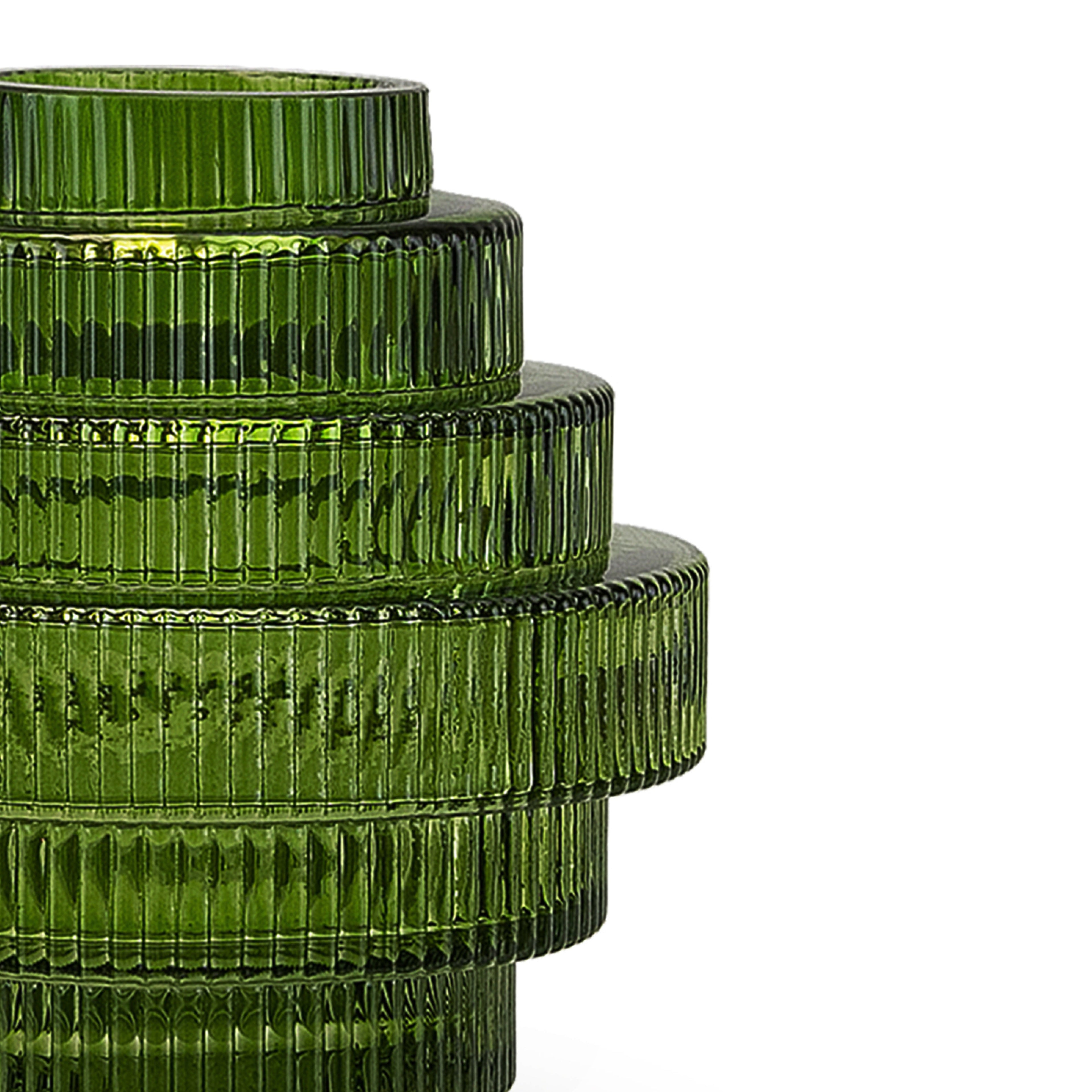 Vase en verre à plusieurs couches