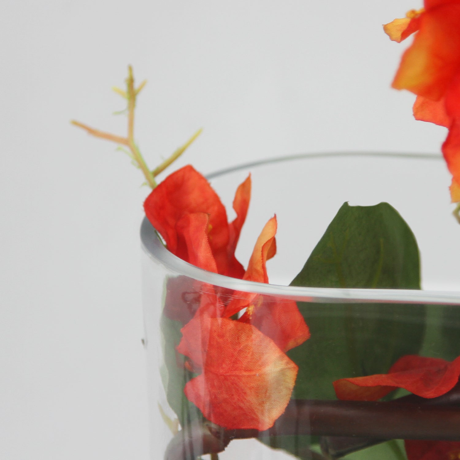 Vase ovale en verre de 16,5 cm de long / Centre de table