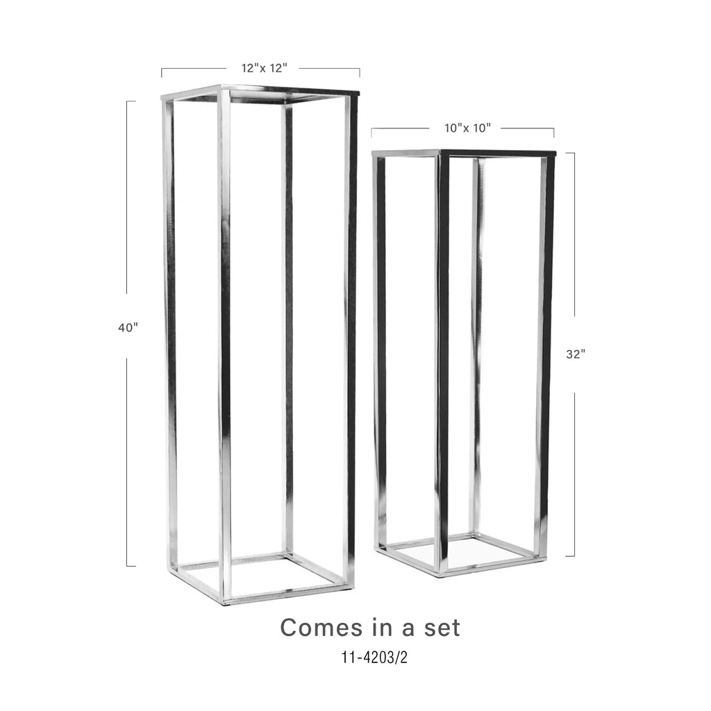 Support en métal électroplaqué (lot de 2)