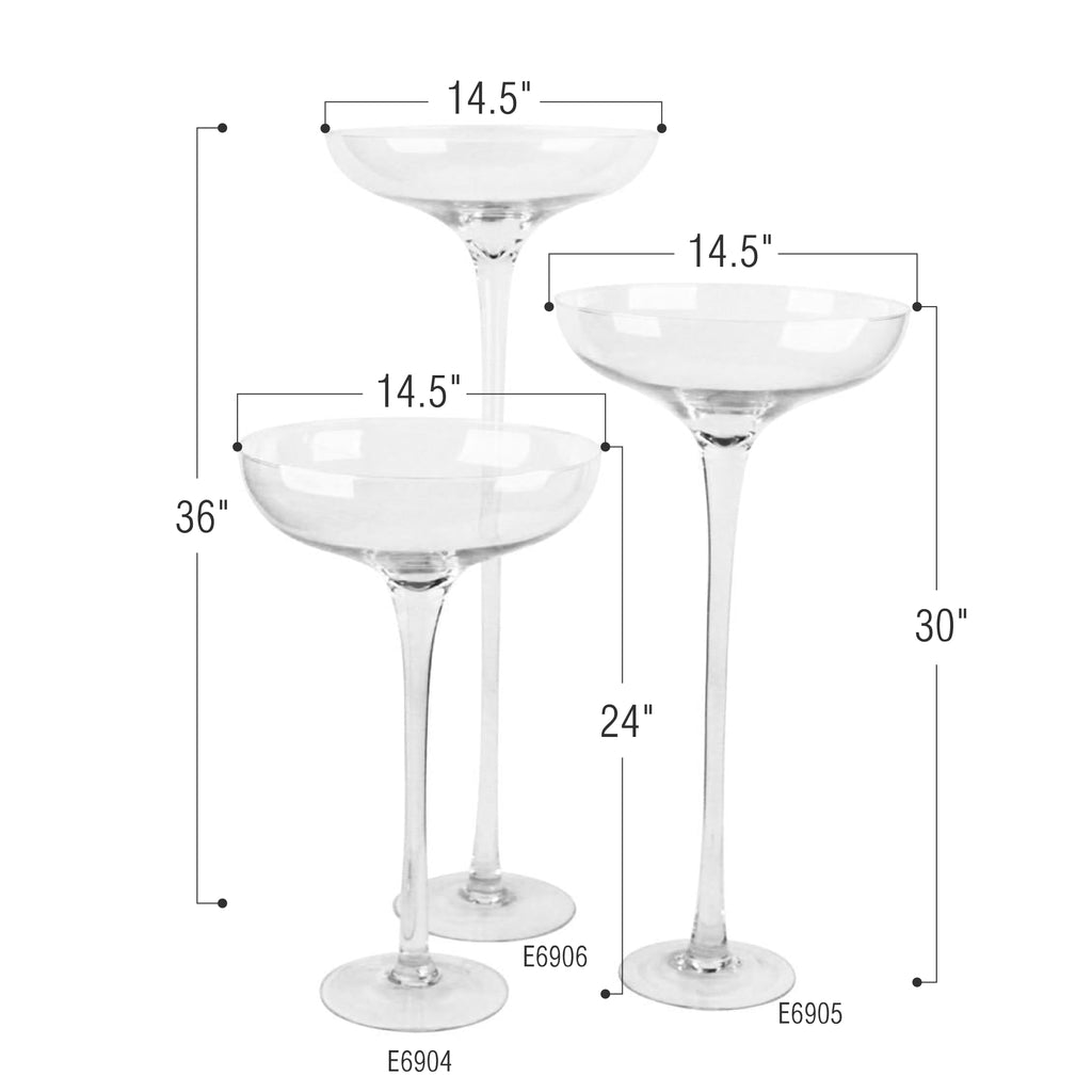 Vase coupe à champagne