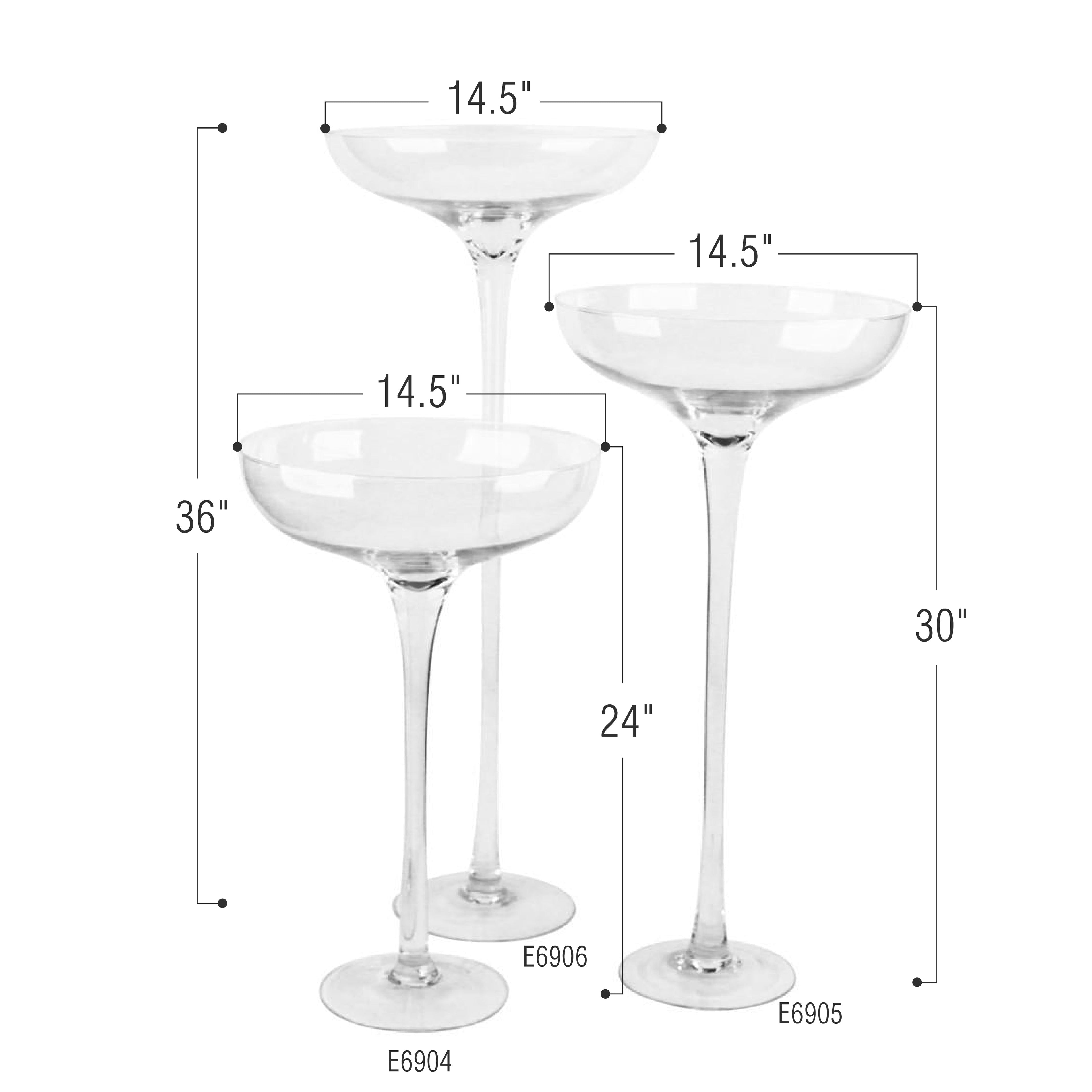 Vase coupe à champagne