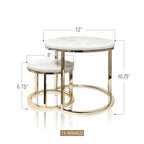 Ensemble de présentoir de table en marbre