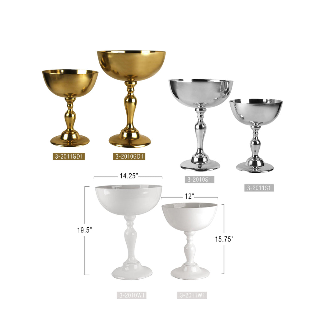 Centre de table en coupe sur piédestal