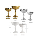 Centre de table en coupe sur piédestal