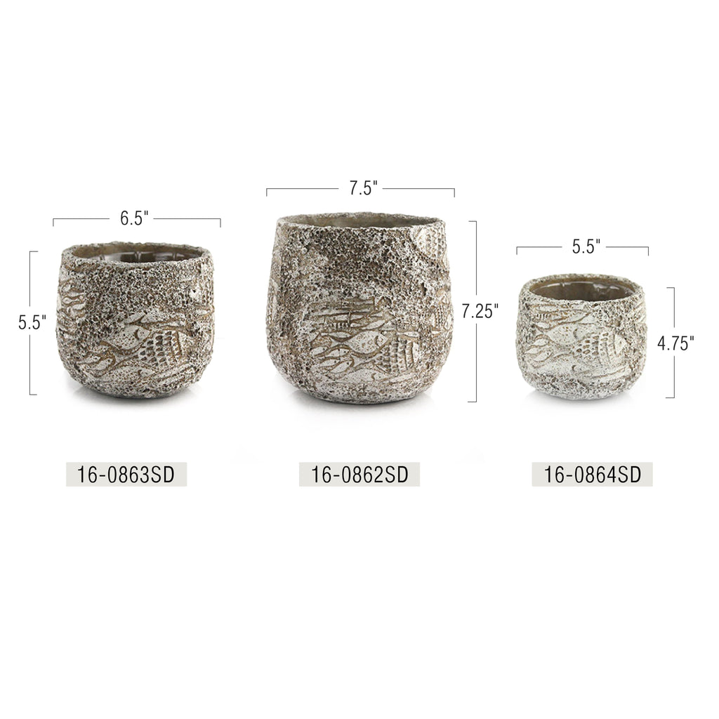 Pot en céramique fossilisée