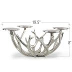 Porte-bougie en forme de bois de cerf