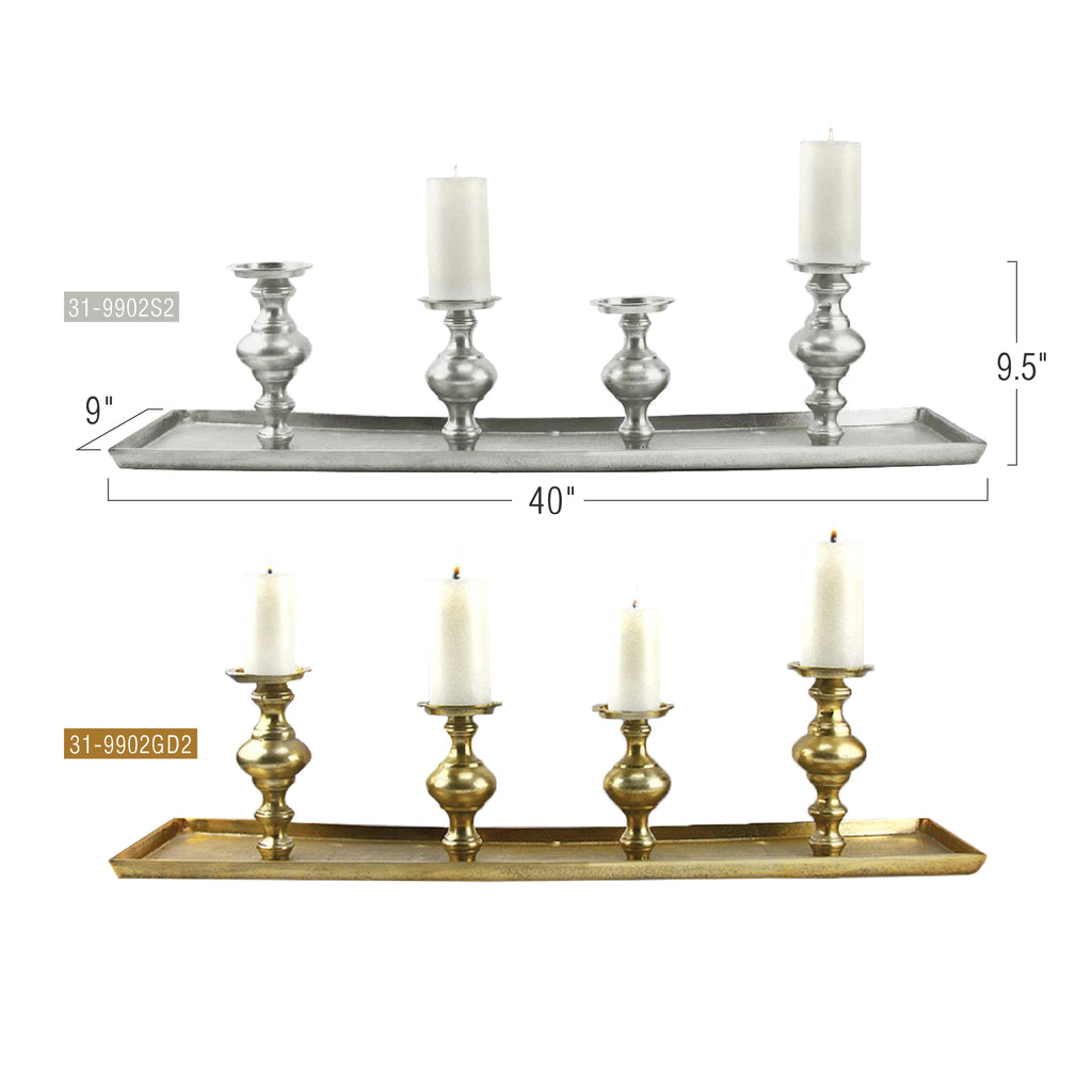 Centre de table avec bougie