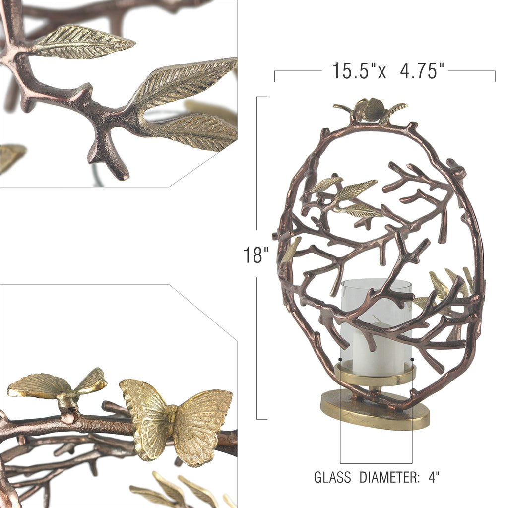 Porte-bougies en forme de couronne