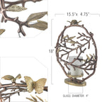 Porte-bougies en forme de couronne