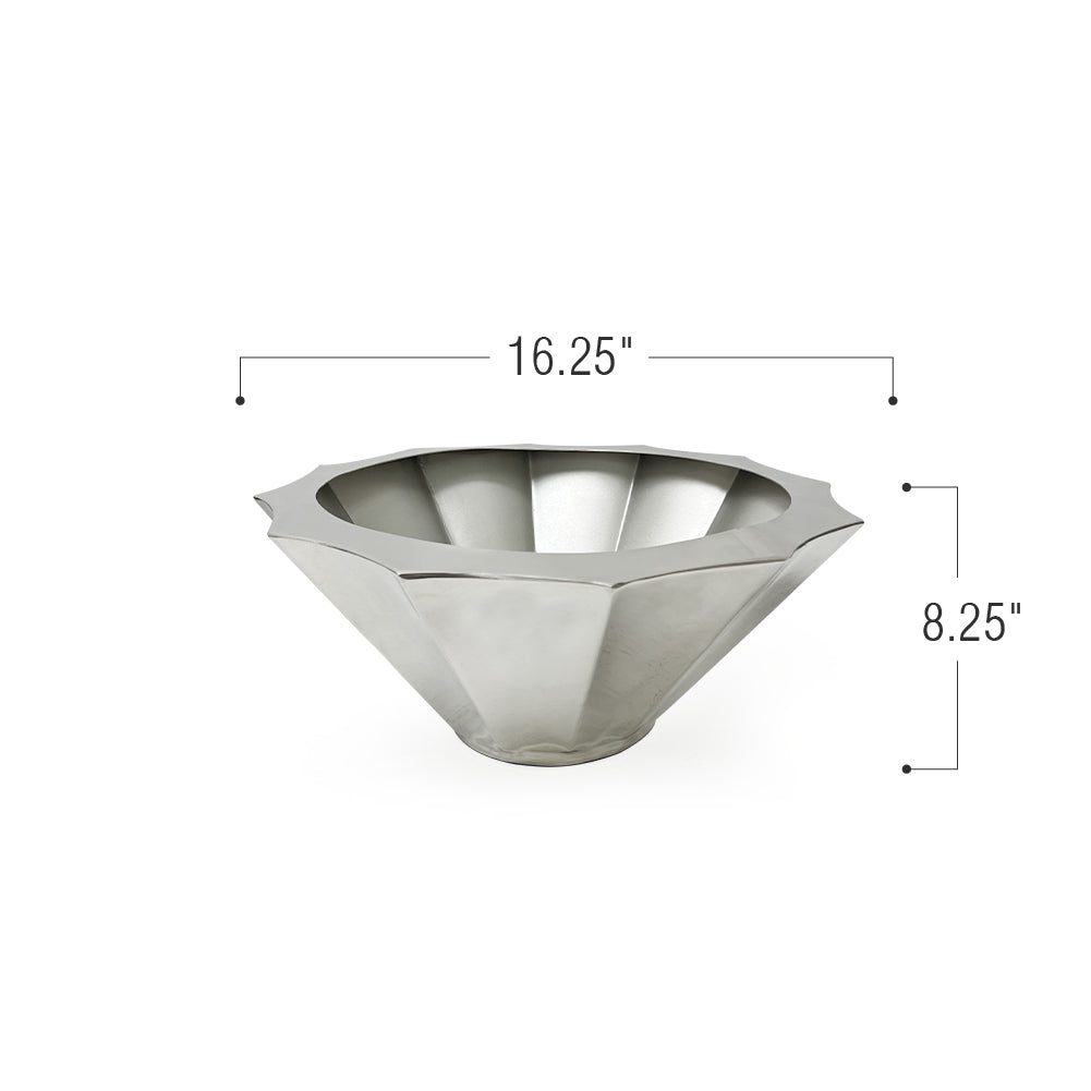 Pot de fleurs géométrique au sol