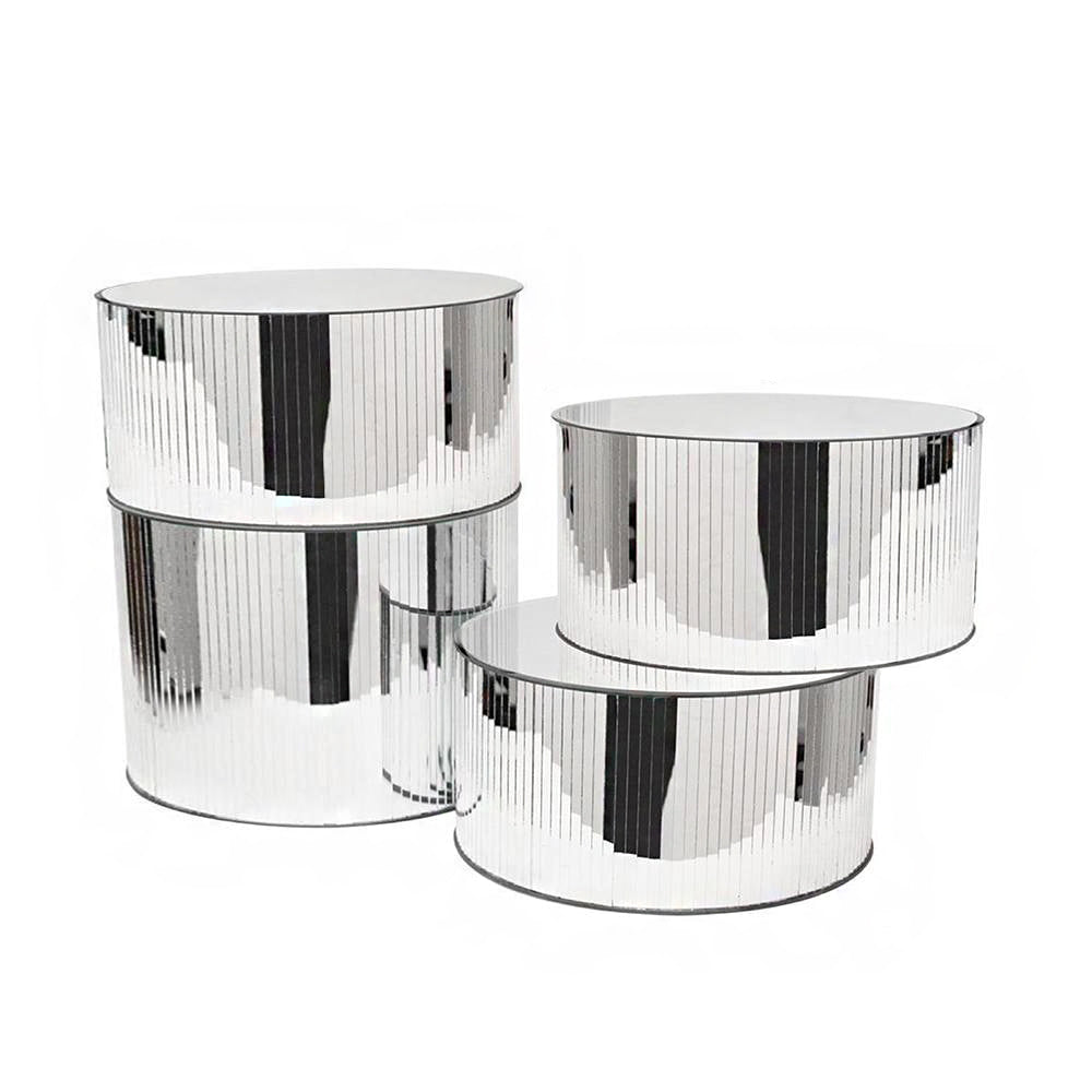 Support de sol en verre miroir