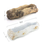 Jardinière en céramique en forme de bûche