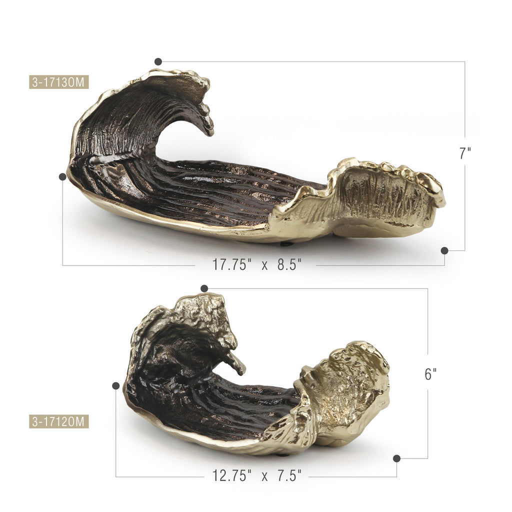 Sculpture de plateau en métal