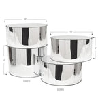 Support de sol en verre miroir