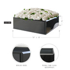 Aquarium réversible en verre noir