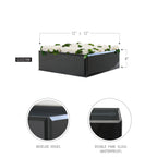 Aquarium réversible en verre noir