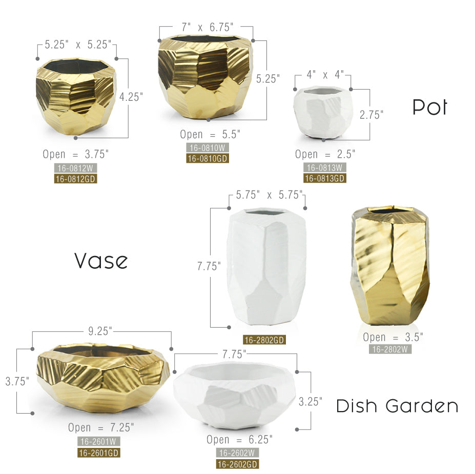 Pot en céramique brillant d'intérieur