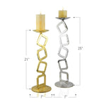 Porte-bougie géométrique