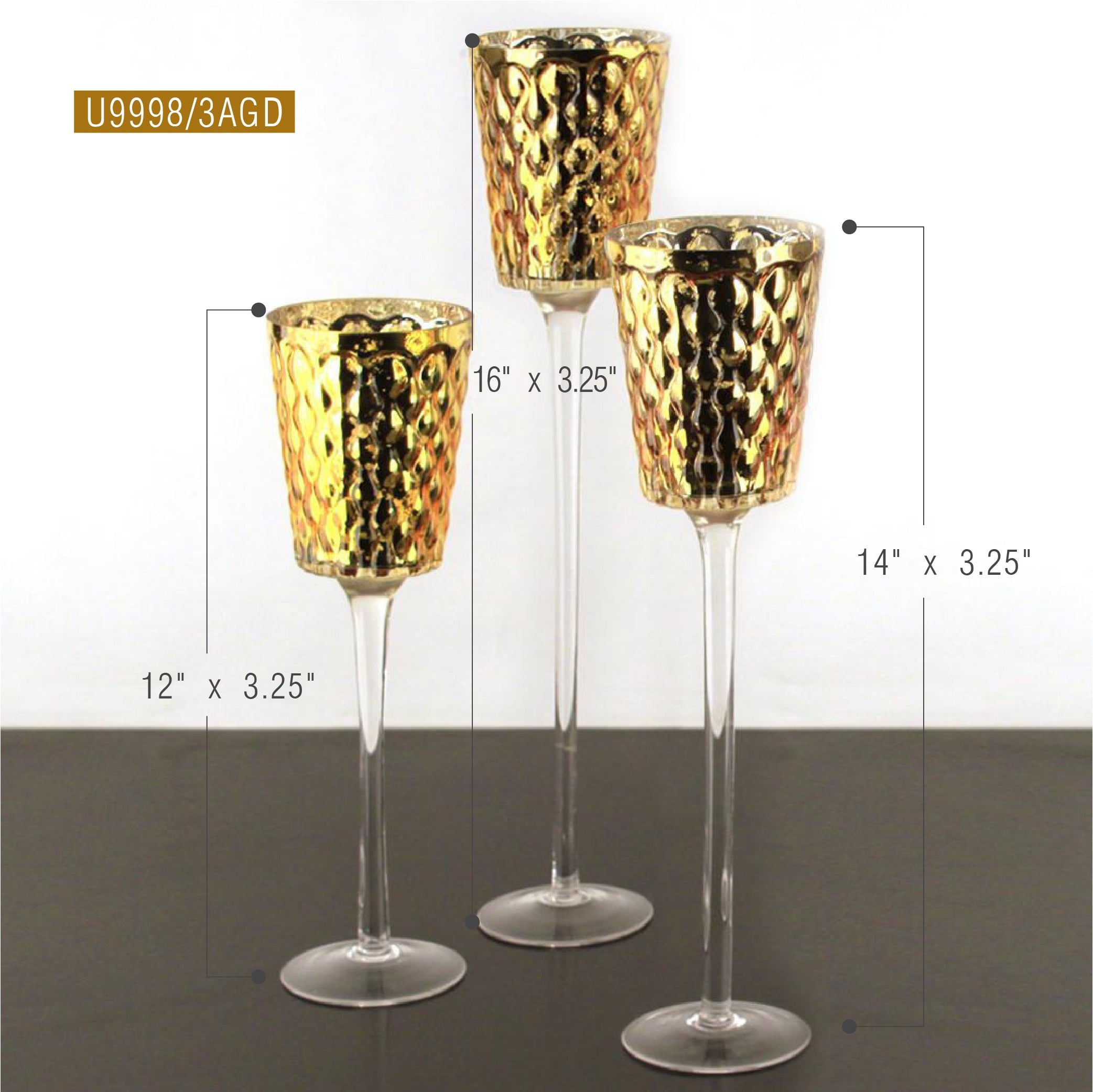 Ensemble de bougeoirs votifs classiques