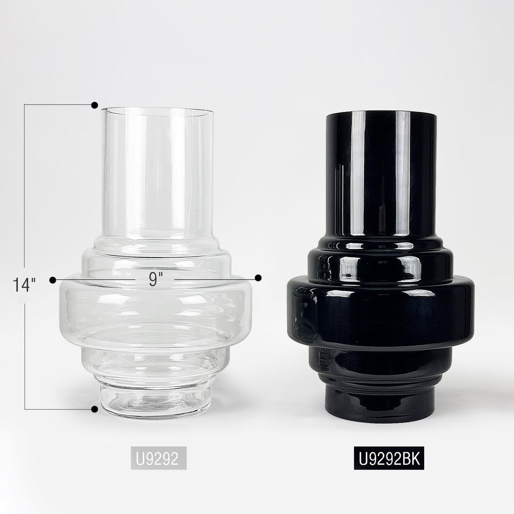 Vase lanterne en verre