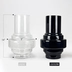 Vase lanterne en verre