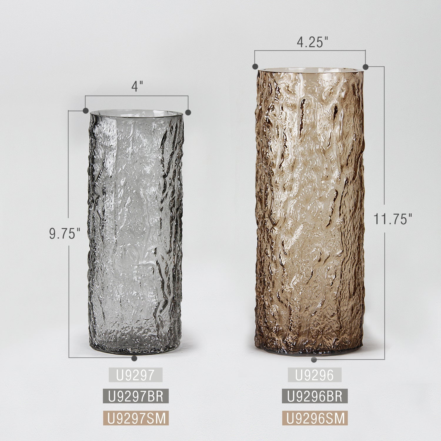 Vase en verre Glacier