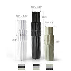 Grands vases de sol cannelés/nervurés