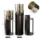 Bougeoir de sol sépia