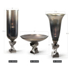 Centre de table décoratif en nickel antique