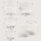 Vase en verre lunaire