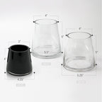 Vase en verre coloré uni de qualité supérieure