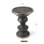 Table d'appoint style fusion rustique