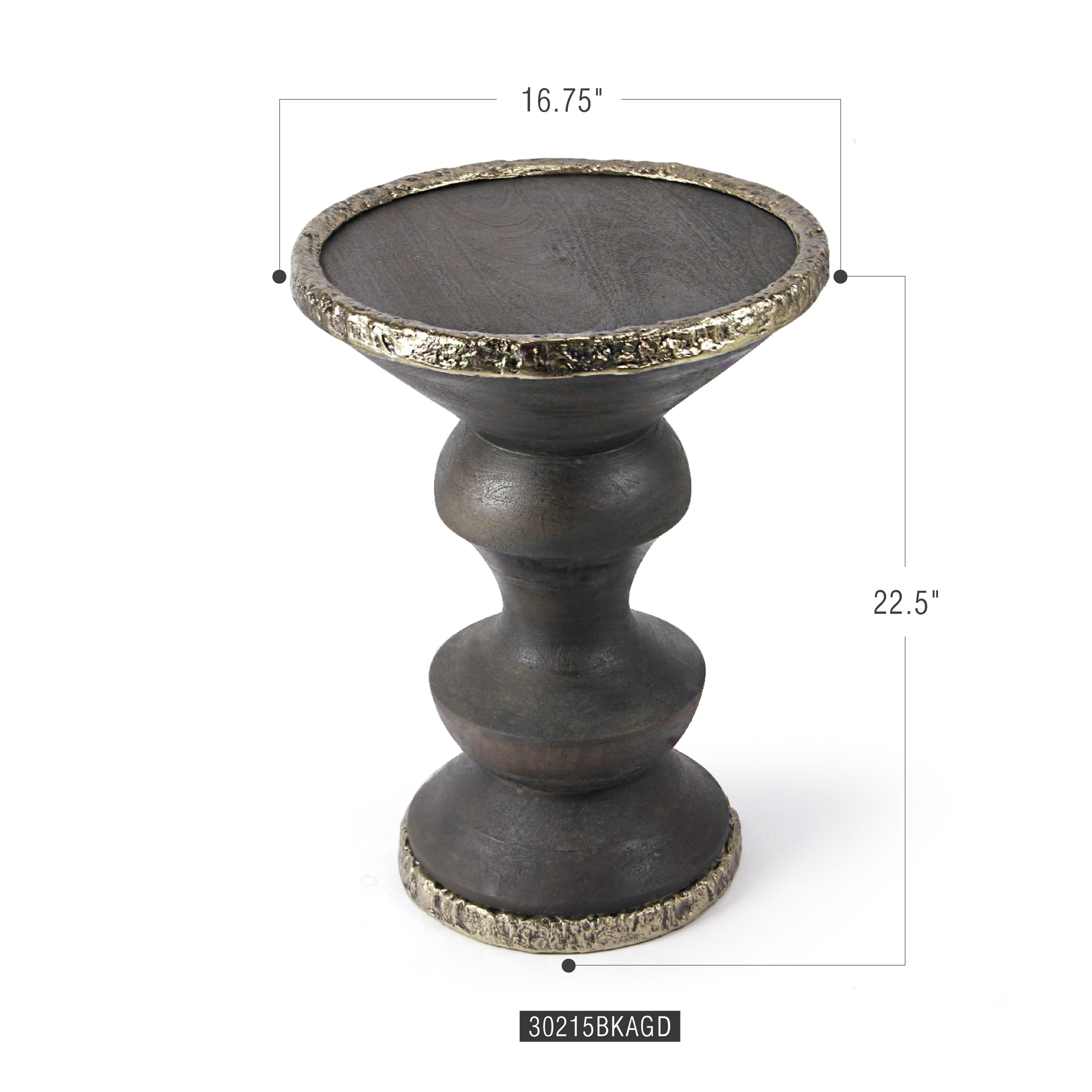 Table d'appoint style fusion rustique