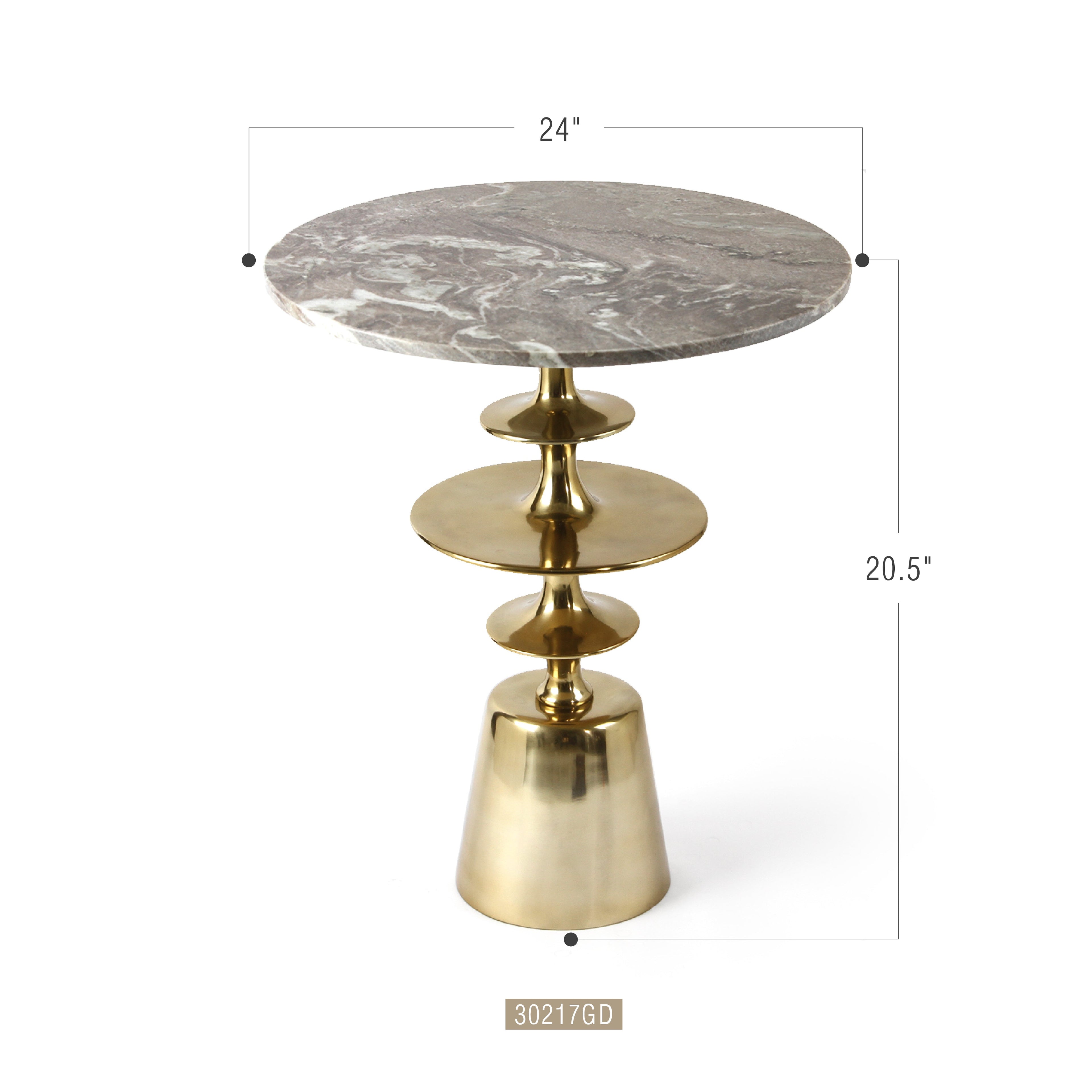 Table d'appoint Marble Luxe