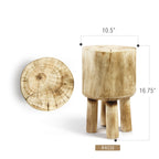 Socle d'appoint en forme de coffre en bois