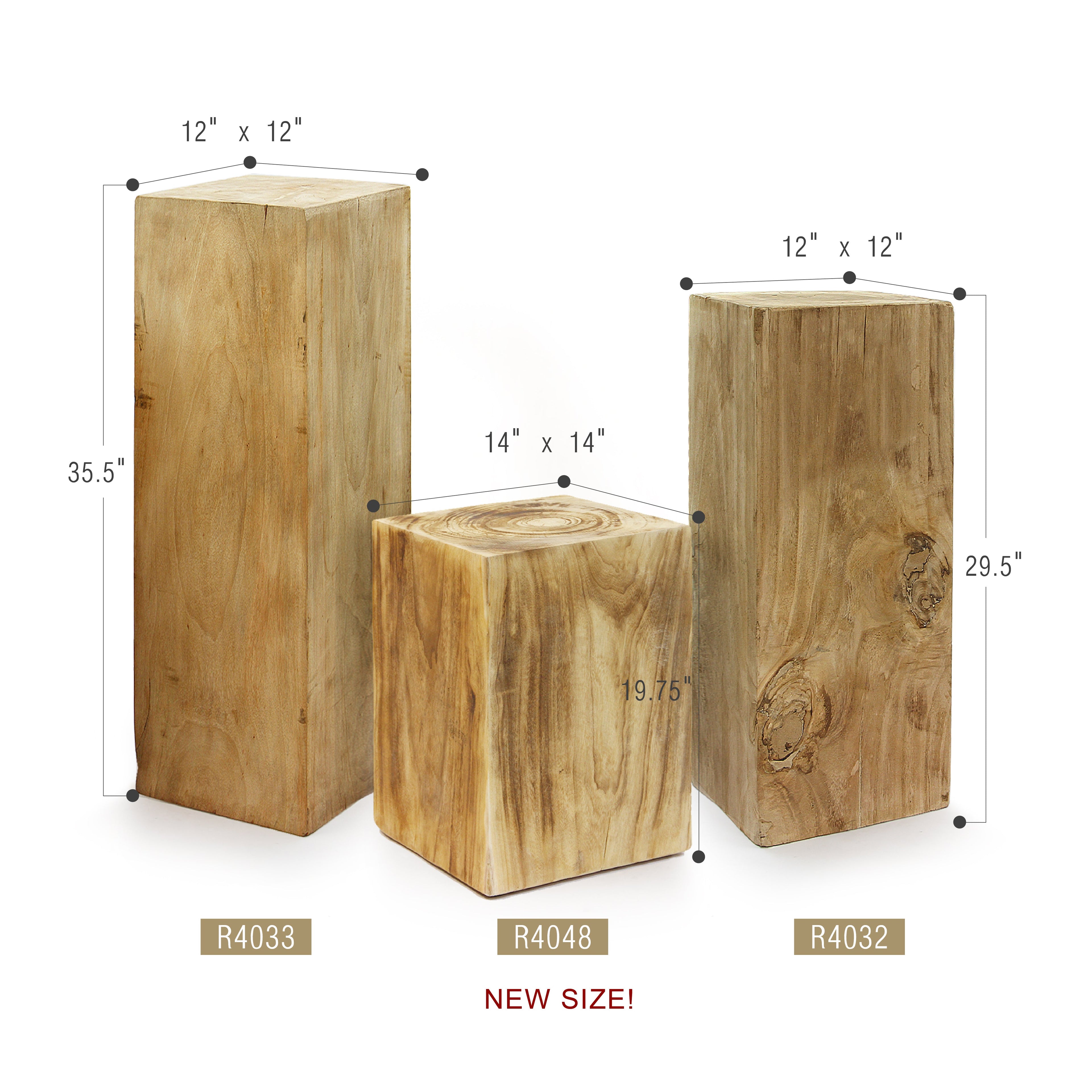 Table d'appoint piédestal Woodscape
