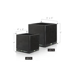 Carré en verre noir multicouche de qualité supérieure