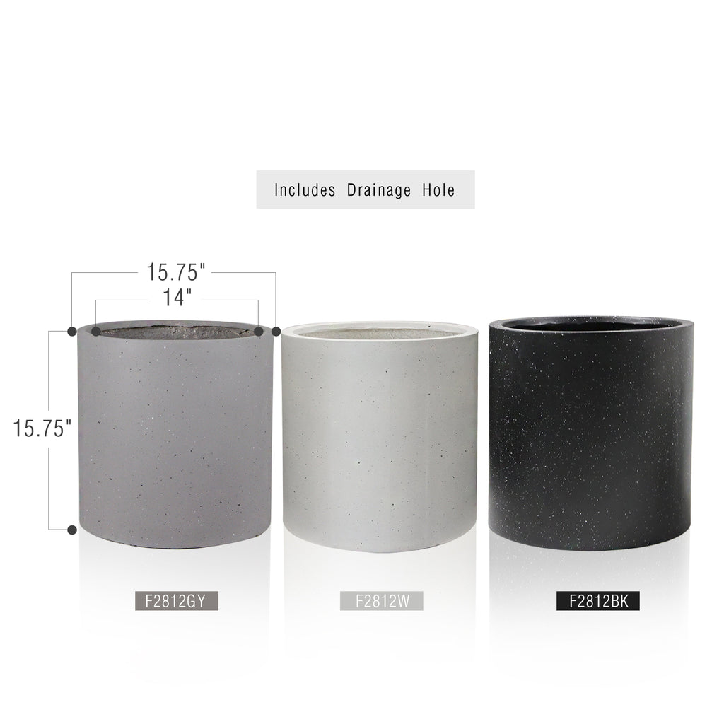Jardinières cylindriques de sol FibraLuxe