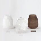 Vase en verre à rayures veinées