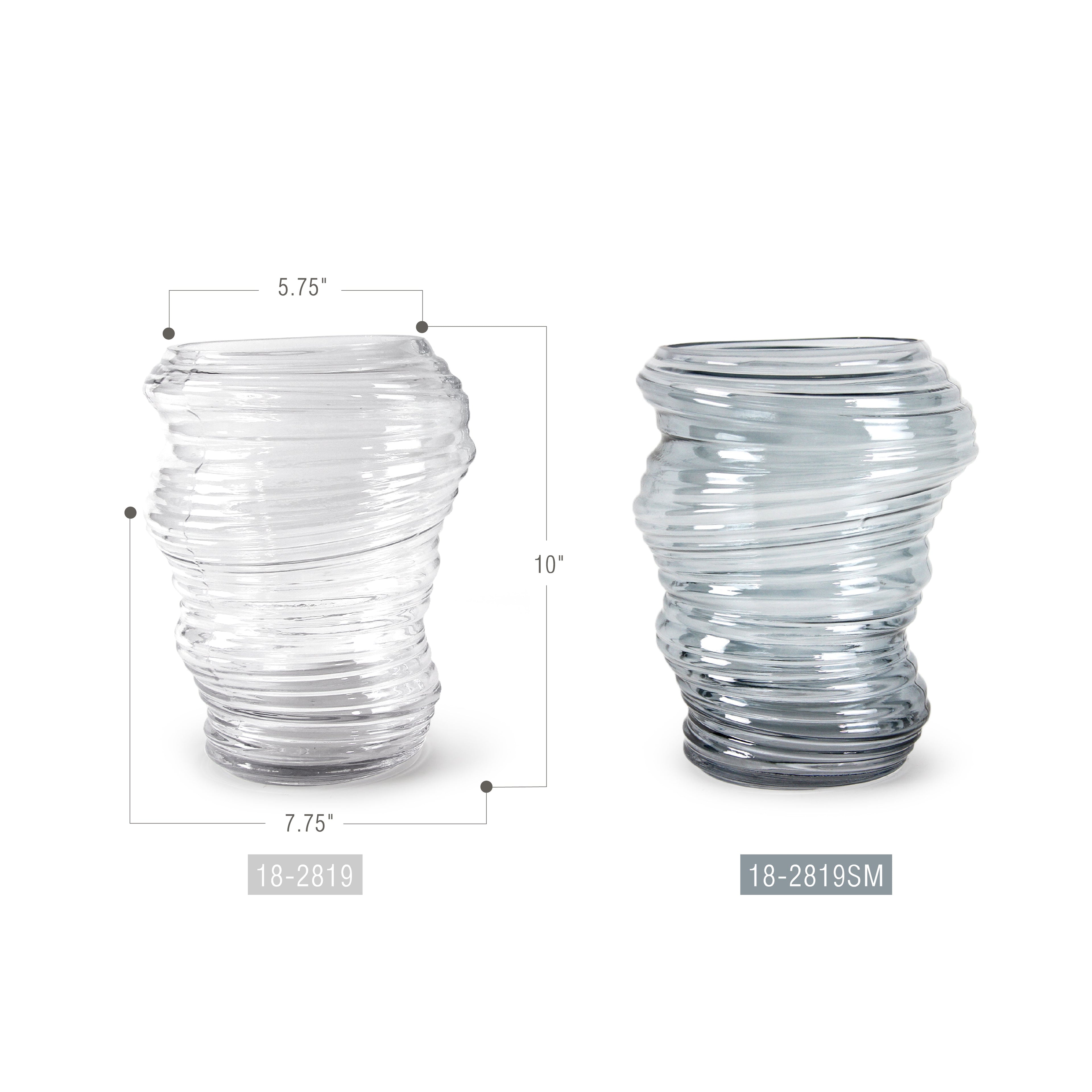 Vase en verre Zephyr