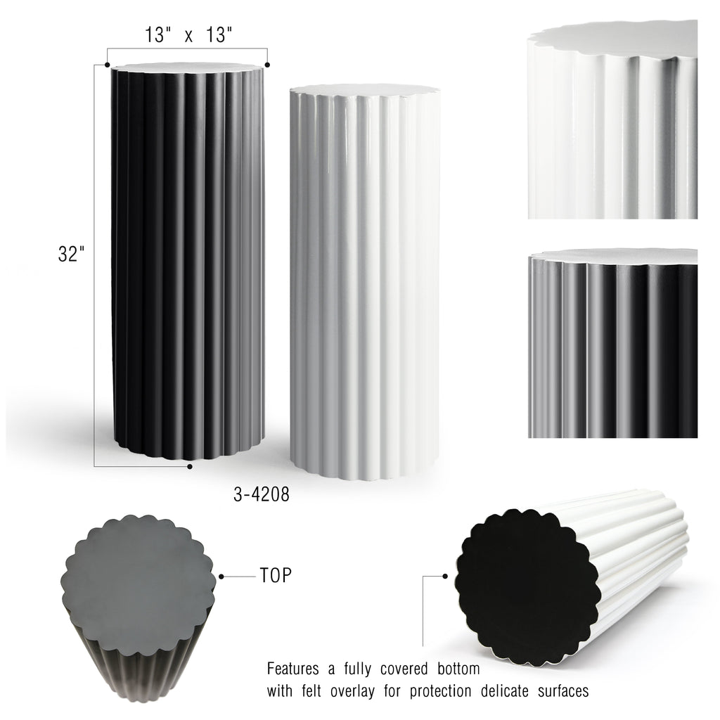 Colonne d'affichage métallique