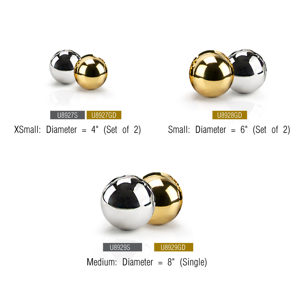 Boule en acier inoxydable brillant