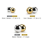 Boule en acier inoxydable brillant