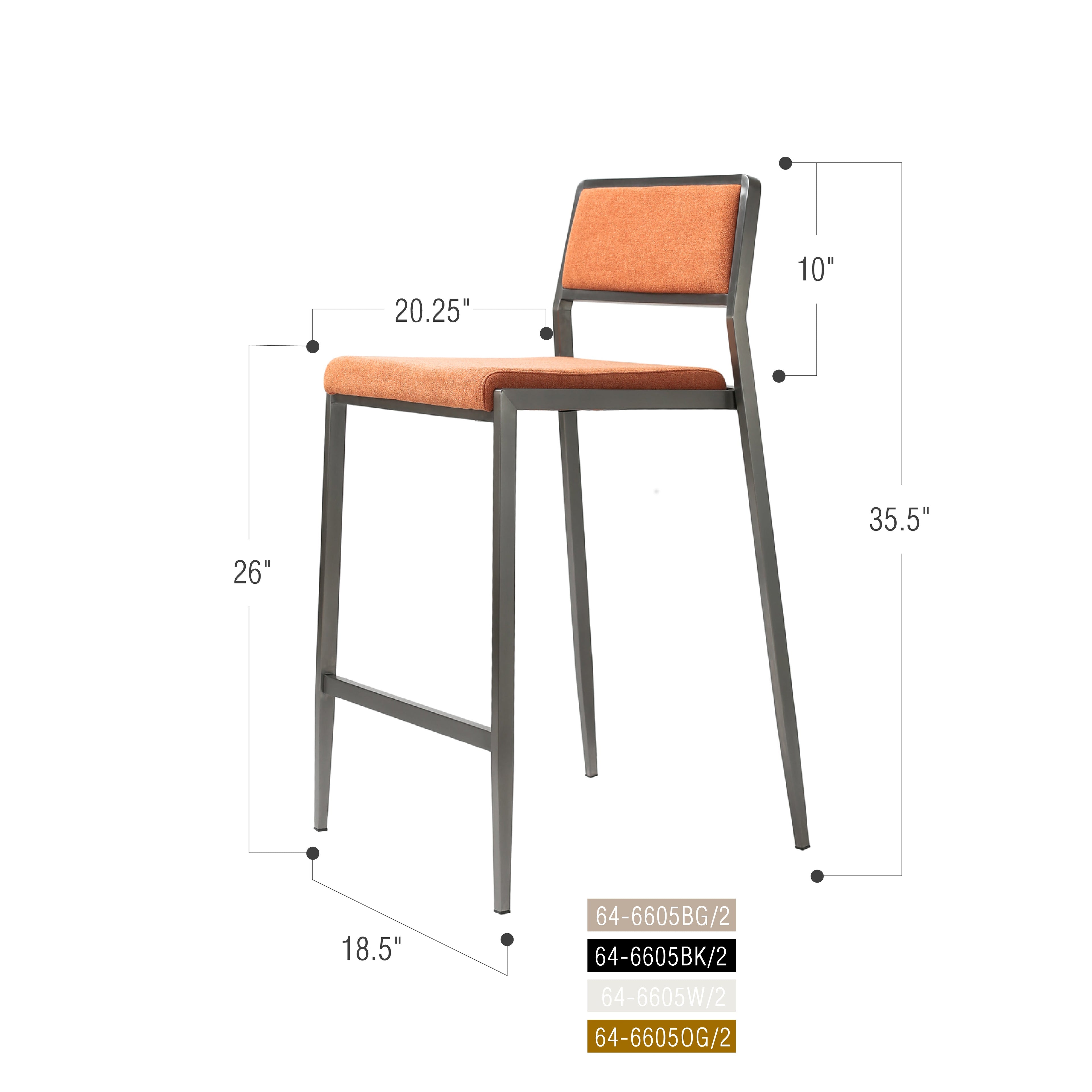 Tabouret de comptoir Sleekline (lot de 2)