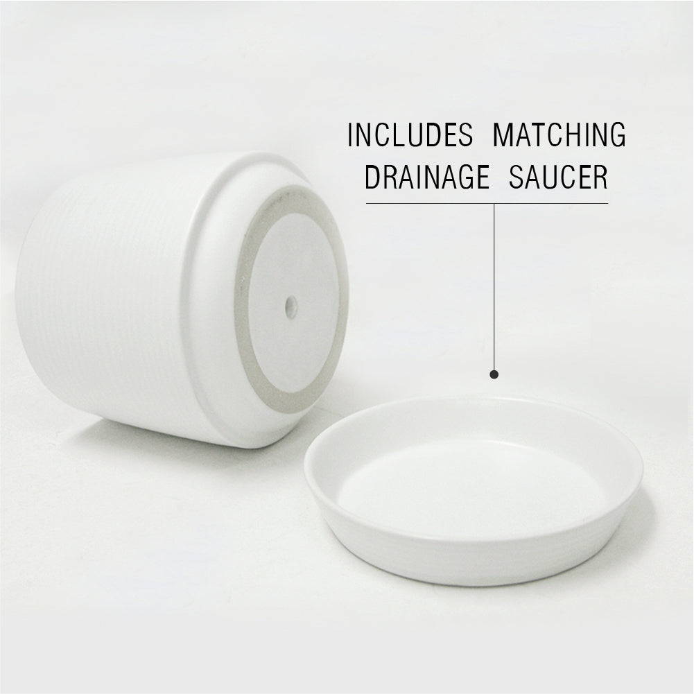 Pot en céramique ondulé