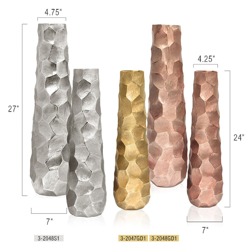 Vase de sol en métal