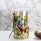 Bougeoir avec vase ouragan en verre