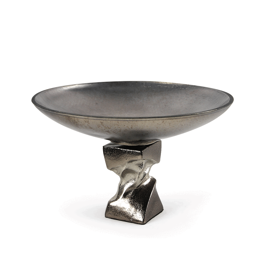 Centre de table décoratif en nickel antique