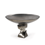 Centre de table décoratif en nickel antique