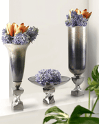 Centre de table décoratif en nickel antique